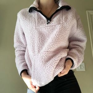 Pink Sherpa Half-Zip Jacket 🌸